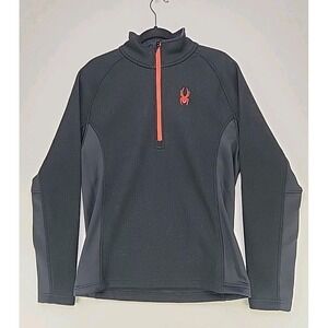 SPYDER Outbound Mens 1/2 Zip Pullover Core Sweater Size Medium Black